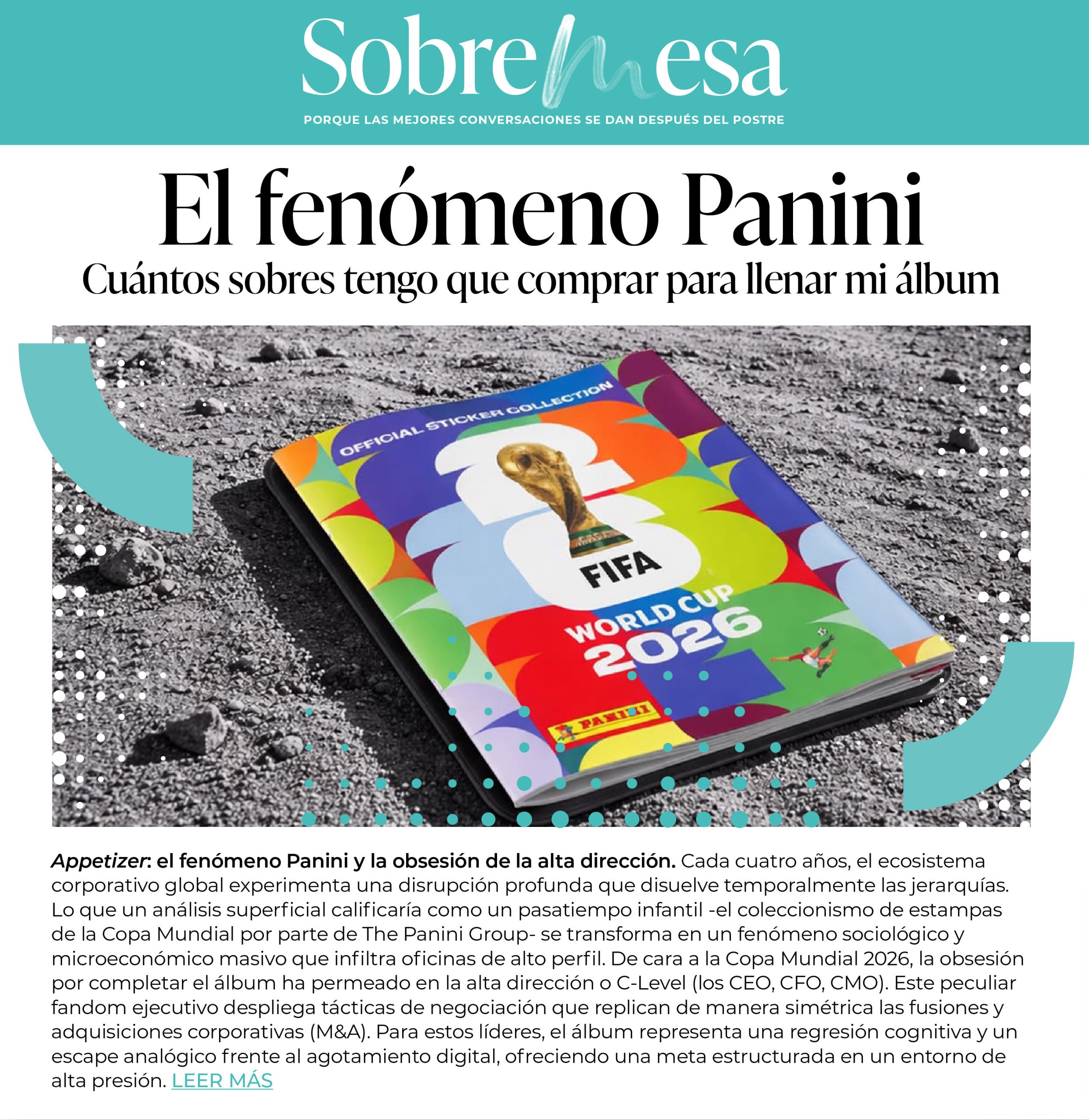 El fenómeno Panini Cuántos sobres tengo que comprar para llenar mi álbum