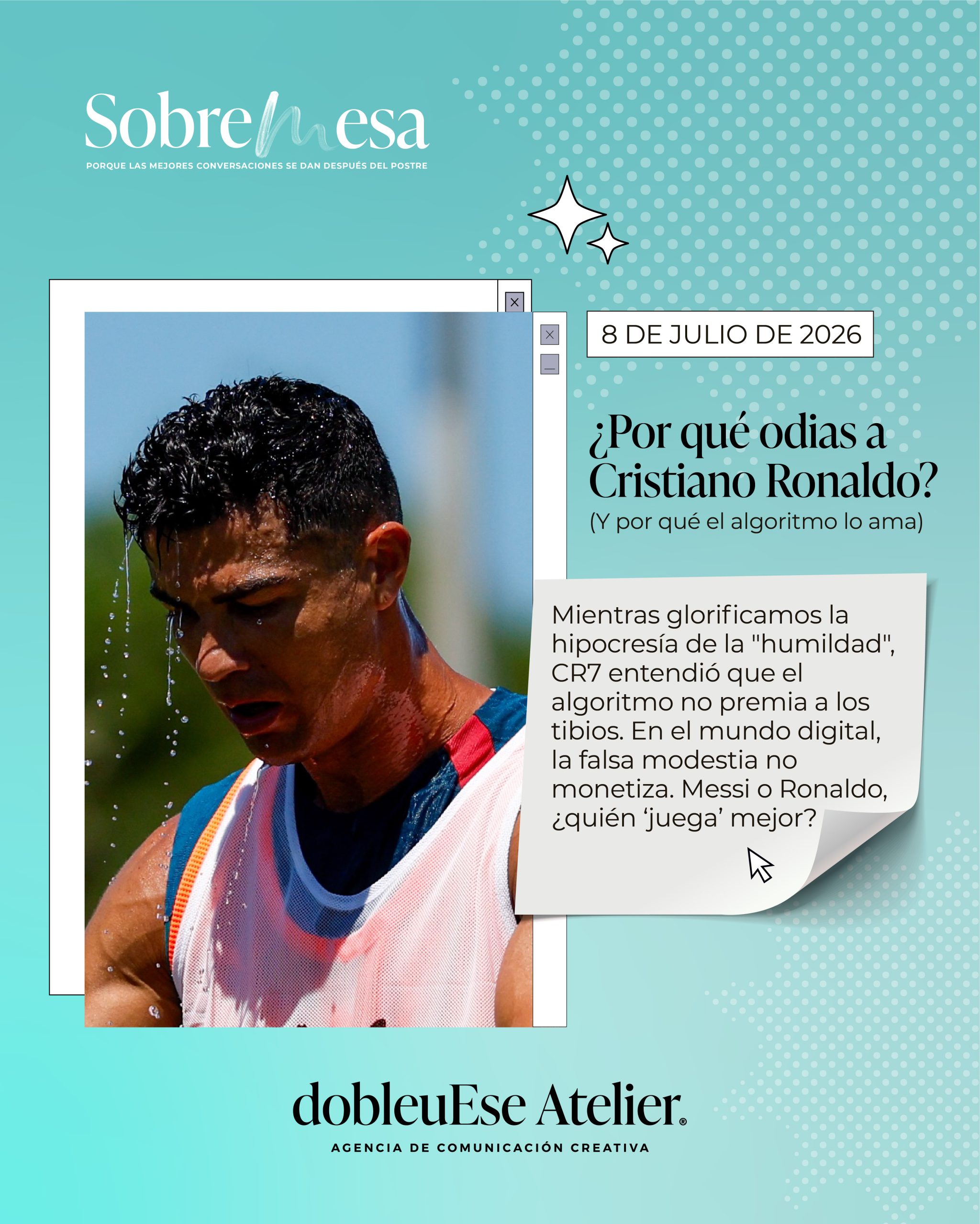 ¿Por qué odias a Cristiano Ronaldo? (Y por qué el algoritmo lo ama)