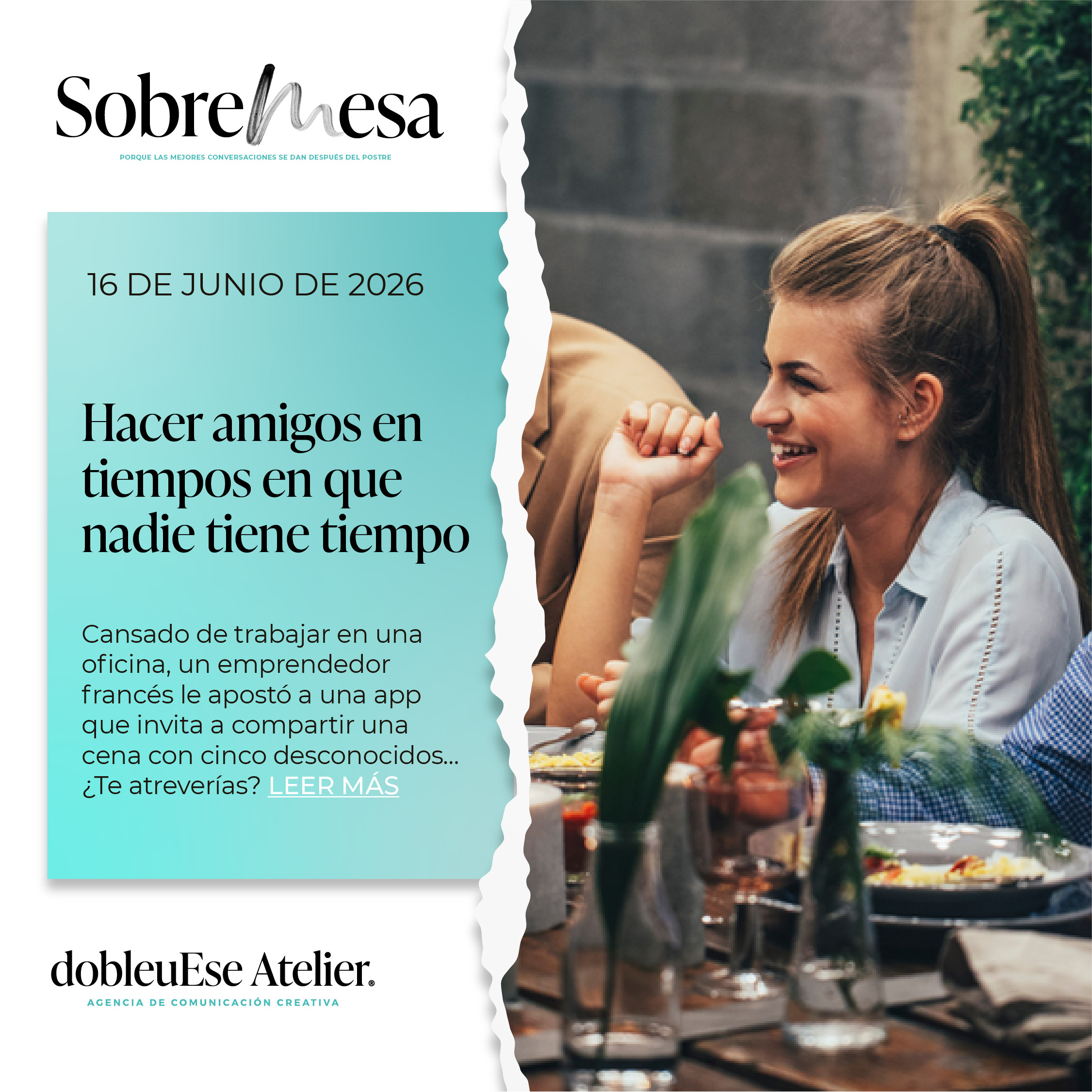 Hacer amigos en tiempos en que nadie tiene tiempo