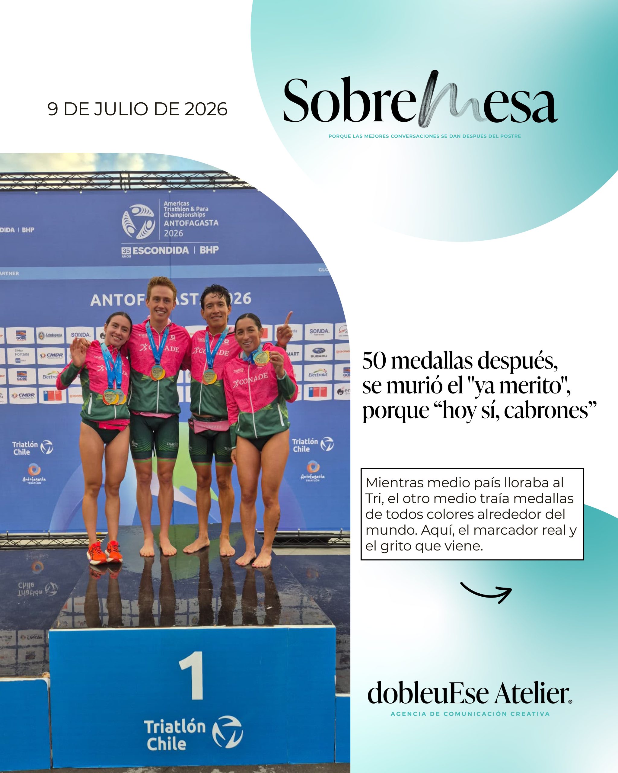 50 medallas después, se murió el «ya merito», porque “hoy sí, cabrones”