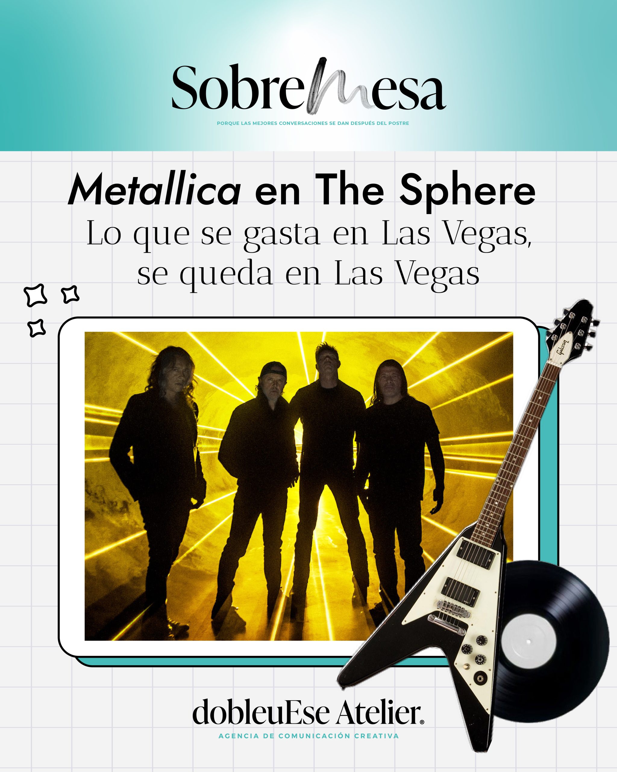 Metallica en The Sphere: lo que se gasta en Las Vegas, se queda en Las Vegas
